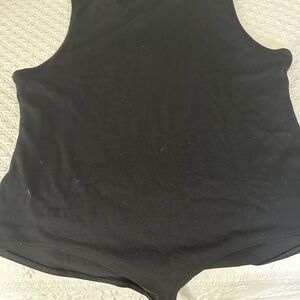 Woolx Black Sleeveless Body Suit, new without tags, size x-large